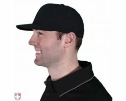 Richardson Umpire Caps Richardson Surge Fitted Base Umpire Cap - 6 Stitch -UMPLIFE Shop 540 Richardson Surge Fitted Plate Base Umpire Cap 6 Stitch Worn Side View
