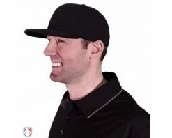 Richardson Umpire Caps Richardson Surge Fitted Base Umpire Cap - 8 Stitch -UMPLIFE Shop 550 Richardson Surge Fitted Base Umpire Cap Worn Side View