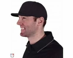 Richardson Umpire Caps Richardson Pulse Performance FlexFit Combo Plate / Base Umpire Cap -UMPLIFE Shop 633 Richardson Pulse Performance Flex Fit Umpire Cap 4 Stitch Worn Side View