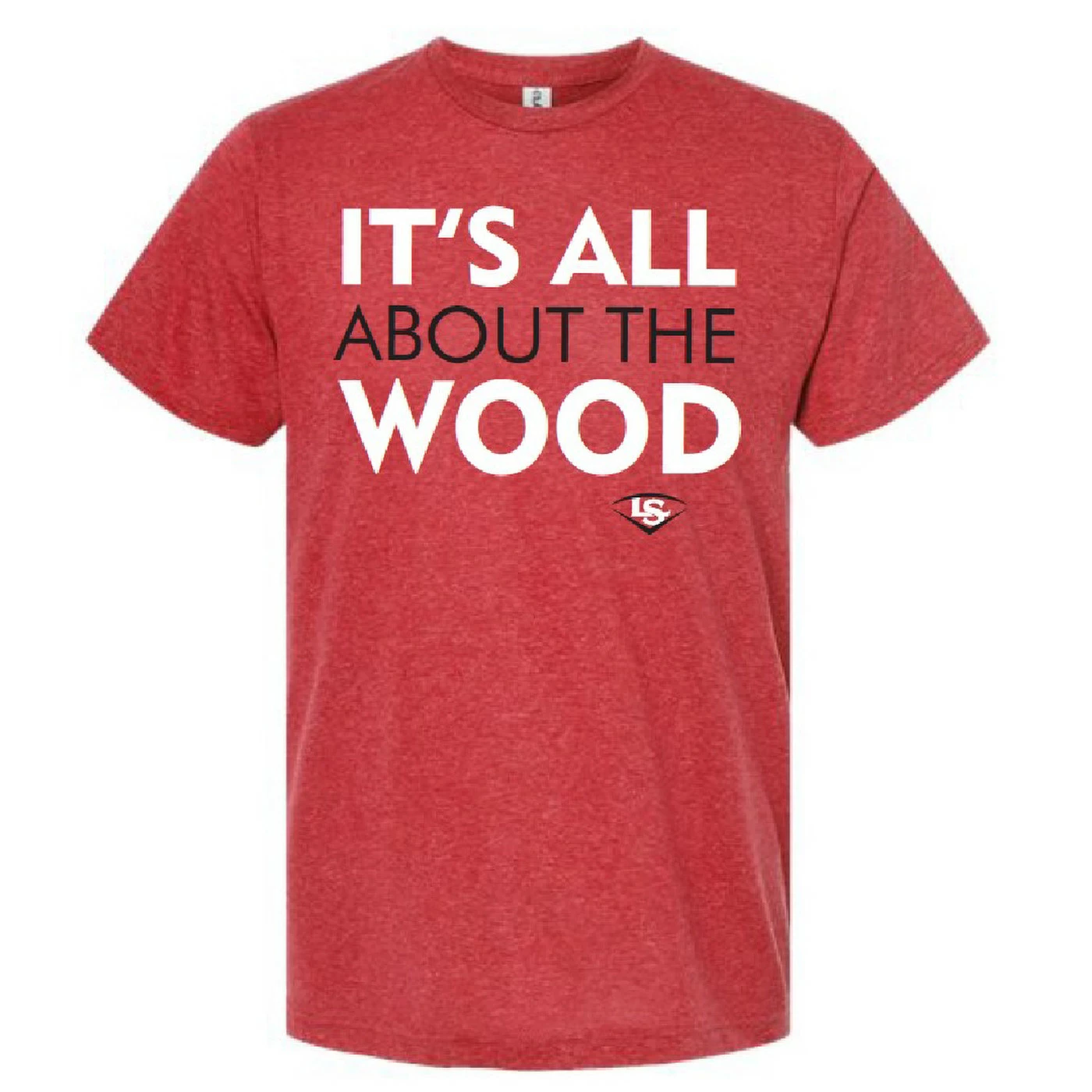 LOUISVILLE SLUGGER It's All About The Wood Red T-Shirt 1 LOUISVILLE SLUGGER It's All About The Wood Red T-Shirt