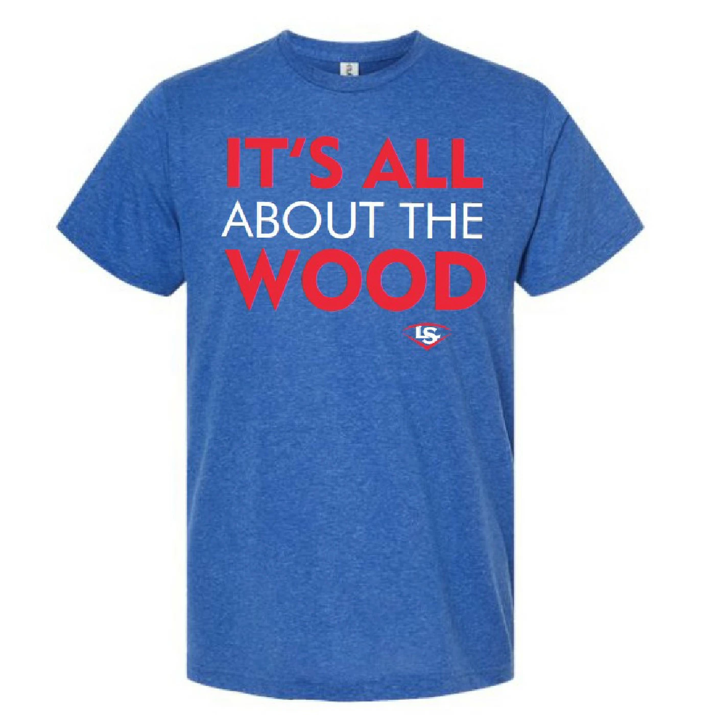 LOUISVILLE SLUGGER It's All About The Wood T-Shirt Royal Blue 1 LOUISVILLE SLUGGER It's All About The Wood T-Shirt Royal Blue