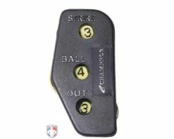 Pro Style Umpire Ball Bag Kit -UMPLIFE Shop A041P CHAMPRO 3 DIAL OPTIC YELLOW UMPIRE INDICATOR 3 4 3 COUNT FRONT 1