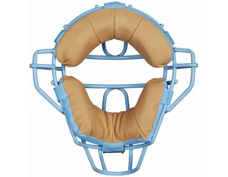 Wilson Umpire Gear Wilson MLB Sky Blue Dyna-Lite Steel Umpire Mask With Sky Blue And Tan 2 Wilson Umpire Gear Wilson MLB Sky Blue Dyna-Lite Steel Umpire Mask With Sky Blue And Tan - Image 2