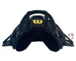 Wilson Umpire Gear Wilson Dyna-Lite Steel Umpire Mask With Memory Foam -UMPLIFE Shop A3009X MEM Wilson Dyna Lite Steel Umpire Mask with Memory Foam bottom flat