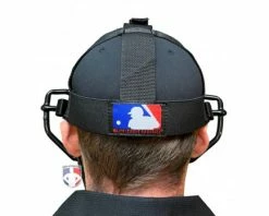 Wilson Umpire Gear Wilson Dyna-Lite Steel Umpire Mask With Memory Foam -UMPLIFE Shop A3009X MEM Wilson Dyna Lite Steel Umpire Mask with Memory Foam worn reverse