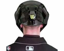 Wilson Umpire Gear Wilson MLB Pro Stock Steel Umpire Helmet 13 Wilson Umpire Gear Wilson MLB Pro Stock Steel Umpire Helmet -UMPLIFE Shop A5801 Wilson Pro Stock Steel Umpire Helmet Worn Back View