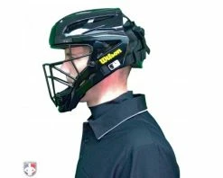 Wilson Umpire Gear Wilson MLB Pro Stock Steel Umpire Helmet 12 Wilson Umpire Gear Wilson MLB Pro Stock Steel Umpire Helmet -UMPLIFE Shop A5801 Wilson Pro Stock Steel Umpire Helmet Worn Side View