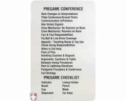 Smitty Umpire Reusable Baseball Umpire Game Card -UMPLIFE Shop ACS 538 Back