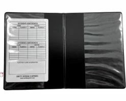 Smitty Umpire Oversized "Book" Style 6” Umpire Lineup Card Holder / Game Card Referee Wallet -UMPLIFE Shop ACS 542 Smitty Oversized Game Card Holder Open Card Insert