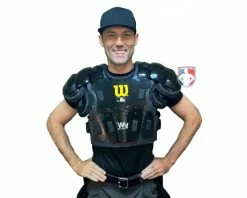 Wilson Umpire Gear Wilson MLB West Vest Pro Gold 2 Memory Foam Umpire Chest Protector 14 Wilson Umpire Gear Wilson MLB West Vest Pro Gold 2 Memory Foam Umpire Chest Protector -UMPLIFE Shop B7203 Wilson MLB West Vest Pro Gold 2 Memory Foam Umpire Chest Protector front worn
