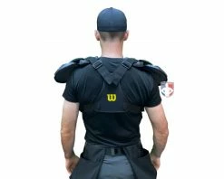 Wilson Umpire Gear Wilson MLB West Vest Pro Gold 2 Memory Foam Umpire Chest Protector 18 Wilson Umpire Gear Wilson MLB West Vest Pro Gold 2 Memory Foam Umpire Chest Protector -UMPLIFE Shop B7203 Wilson MLB West Vest Pro Gold 2 Memory Foam Umpire Chest Protector worn back 1