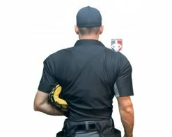 Wilson Umpire Gear Wilson MLB West Vest Pro Gold 2 Air Management Umpire Chest Protector -UMPLIFE Shop B7204 Wilson MLB West Vest Pro Gold 2 Air Management Umpire Chest Protector worn back shirt