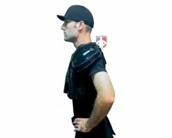 Wilson Umpire Gear Wilson MLB West Vest Pro Gold 2 Air Management Umpire Chest Protector -UMPLIFE Shop B7204 Wilson MLB West Vest Pro Gold 2 Air Management Umpire Chest Protector worn side