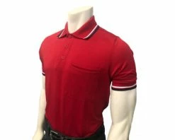 Smitty Umpire Smitty Short Sleeve Body Flex Umpire Shirt - Red