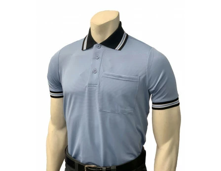 Smitty Umpire Smitty Short Sleeve Body Flex Umpire Shirt - Polo Blue With Black Collar 1 Smitty Umpire Smitty Short Sleeve Body Flex Umpire Shirt - Polo Blue With Black Collar