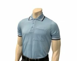 Smitty Umpire Smitty Short Sleeve Body Flex Umpire Shirt - Powder Blue
