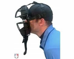 Champro Umpire Gear Champro Vented 6 1/2" Umpire Throat Guard -UMPLIFE Shop CM TG 65 Worn Side