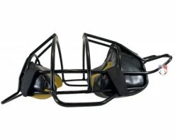 Champro Umpire Gear Champro Lightweight Steel Umpire Mask With Two-Tone -UMPLIFE Shop CM71 B Champro Lightweight Steel Umpire Mask with Two Tone side