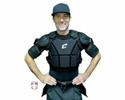 Champro Umpire Gear Champro Umpire Chest Protector Bicep Extensions -UMPLIFE Shop CP15 Champro Umpire Chest Protector Bicep Extensions CP135 Worn FrontHEIC