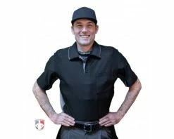 Champro Umpire Gear Champro Air Management Plated Umpire Chest Protector 11 Champro Umpire Gear Champro Air Management Plated Umpire Chest Protector -UMPLIFE Shop CPAMT Champro Air Management Plated Umpire Chest Protector worn shirt front