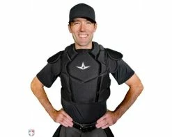 ALL-STAR Umpire Gear All-Star Internal Shell Umpire Chest Protector 8 ALL-STAR Umpire Gear All-Star Internal Shell Umpire Chest Protector -UMPLIFE Shop CPU26 All Star Internal Shell Umpire Chest Protector Worn Front View