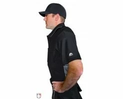 ALL-STAR Umpire Gear All-Star Internal Shell Umpire Chest Protector 11 ALL-STAR Umpire Gear All-Star Internal Shell Umpire Chest Protector -UMPLIFE Shop CPU26 All Star Internal Shell Umpire Chest Protector Worn Side View with Shirt