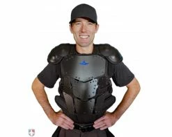 ALL-STAR Umpire Gear All-Star Cobalt Umpire Chest Protector -UMPLIFE Shop CPU5000 All Star Cobalt Umpire Chest Protector Worn Front View