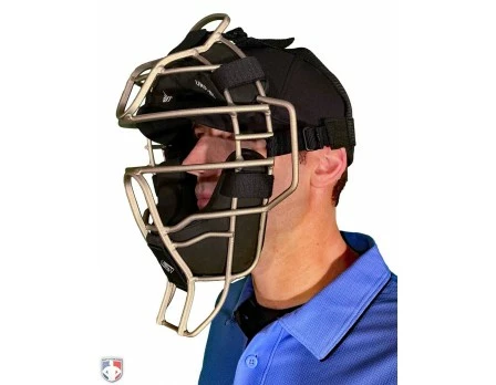 Diamond Umpire Gear Diamond Silver Big League Aluminum Umpire Mask With Leather 3 Diamond Umpire Gear Diamond Silver Big League Aluminum Umpire Mask With Leather - Image 3