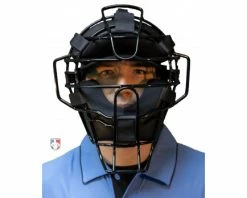 Diamond Umpire Gear Diamond ECLIPSE All-Black IX3 Aluminum Umpire Mask 7 Diamond Umpire Gear Diamond ECLIPSE All-Black IX3 Aluminum Umpire Mask -UMPLIFE Shop DFM ECL Diamond ECLIPSE All Black iX3 Aluminum Umpire Mask worn mask front