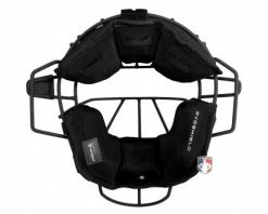 EvoShield MLB Black Pro-SRZ Windpact Catcher Mask 14 EvoShield MLB Black Pro-SRZ Windpact Catcher Mask -UMPLIFE Shop EVO MASK BK Evo Shield MLB Steel Mask with Windpact Flat Inside