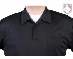 Smitty Umpire Smitty Vertical Stripe Umpire Shirt - Black -UMPLIFE Shop Eric BB310SSBlack Collar