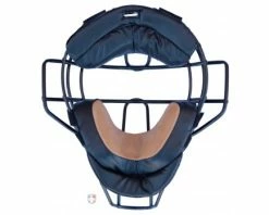 Force3 Umpire Gear Force3 Silver Defender Umpire Mask With Black -UMPLIFE Shop F3 BK BK Inside Tan pads 1