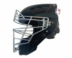 Force3 Umpire Gear Force3 Silver Defender Hockey Style Umpire Helmet -UMPLIFE Shop F3 HSMV3 SV Force3 V2 Silver Defender Hockey Style Umpire Helmet side