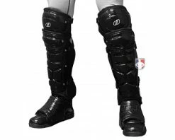 Force3 Umpire Gear Force3 Ultimate Umpire Shin Guards With Dupont™ Kevlar® -UMPLIFE Shop F3 LG Force3 Shin Guards front