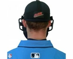 ALL-STAR Umpire Gear All-Star Black Magnesium Umpire Mask With Black LUC -UMPLIFE Shop FM4000 MAG UMP BK BK Worn Back