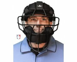 ALL-STAR Umpire Gear All-Star Matte Black System 7 Steel Umpire Mask With UltraCool 12 ALL-STAR Umpire Gear All-Star Matte Black System 7 Steel Umpire Mask With UltraCool -UMPLIFE Shop FM4000 MBK All Star Matte Black System 7 Steel Umpire Mask with UltraCool