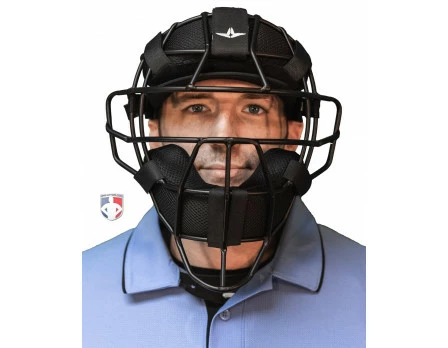 ALL-STAR Umpire Gear All-Star Matte Black System 7 Steel Umpire Mask With UltraCool 5 ALL-STAR Umpire Gear All-Star Matte Black System 7 Steel Umpire Mask With UltraCool - Image 5