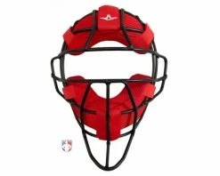ALL-STAR Umpire Gear All-Star LUC Umpire Mask Replacement Pads - Red -UMPLIFE Shop FM4000LUC All Star LUC Umpire Mask Replacement Pads Red with Black Mask 2