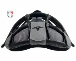 ALL-STAR Umpire Gear All-Star Black Magnesium Umpire Mask With Grey LUC -UMPLIFE Shop FM4000MAG UMP BK GY All Star Black Magnesium Umpire Mask with Grey LUC top flat