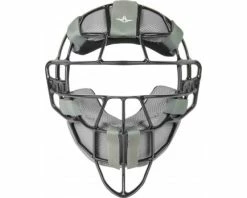 ALL-STAR Umpire Gear All-Star Black Magnesium Umpire Mask With Grey LUC