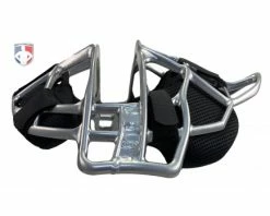 ALL-STAR Umpire Gear All-Star Silver Magnesium Umpire Mask With Black LUC -UMPLIFE Shop FM4000MAG UMP SV BK All Star Silver Magnesium Umpire Mask with Black side flat