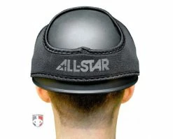 ALL-STAR Umpire Gear All-Star Delta Flex Umpire Mask Replacement Harness -UMPLIFE Shop FMHPRO SBK All Star Delta Flex Umpire Mask Replacement Harness reverse with skull cap 1