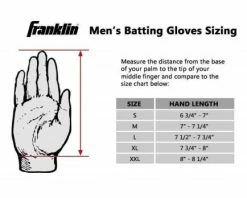 Franklin Sports Franklin MLB All-Weather Pro Gloves -UMPLIFE Shop Franklin Glove Size Chart 2