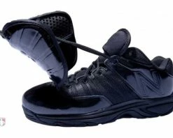 New Balance Referee And Umpire Shoes New Balance V3 All-Black Low-Cut Umpire Plate Shoes -UMPLIFE Shop MUL460B3 New Balance V3 All Black Low Cut Umpire Plate Shoes Outside Side View with Flap Up