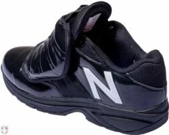 New Balance Referee And Umpire Shoes New Balance V3 Black & White Low-Cut Umpire Plate Shoes -UMPLIFE Shop MUL460T3 New Balance V3 Black White Low Cut Umpire Plate Shoes Outside Back Angled View