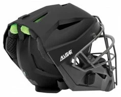 ALL-STAR Umpire Gear All-Star Matte Black MVP5 Umpire Helmet 11 ALL-STAR Umpire Gear All-Star Matte Black MVP5 Umpire Helmet -UMPLIFE Shop MVP5 All Star Matte Black MVP5 Umpire Helmet w Defexion Tech backside