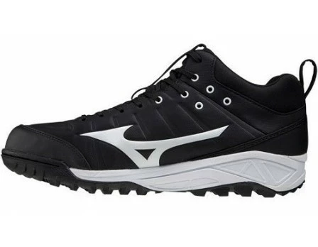 Mizuno Ambition 2 All-Surface Black & White Mid-Cut Shoes 1 Mizuno Ambition 2 All-Surface Black & White Mid-Cut Shoes