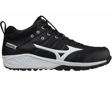 Mizuno Ambition 2 All-Surface Black & White Mid-Cut Shoes 5 Mizuno Ambition 2 All-Surface Black & White Mid-Cut Shoes - Image 5