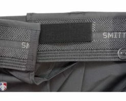 Smitty Umpire Smitty Performance Poly Spandex Charcoal Grey Umpire Base Pants With Expander Waistband -UMPLIFE Shop Poly Spandex Expander Waist Inside Stretched 2
