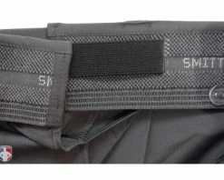 Smitty Umpire Smitty Performance Poly Spandex Charcoal Grey Flat Front Umpire Plate Pants With Expander Waistband -UMPLIFE Shop Poly Spandex Expander Waist Inside Stretched 4